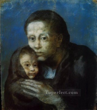 Madre e hijo con pañuelo 1903 Pablo Picasso Pinturas al óleo